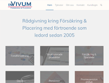 Tablet Screenshot of invivum.se